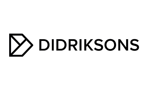 Didriksons logo med en pil og cirkel.